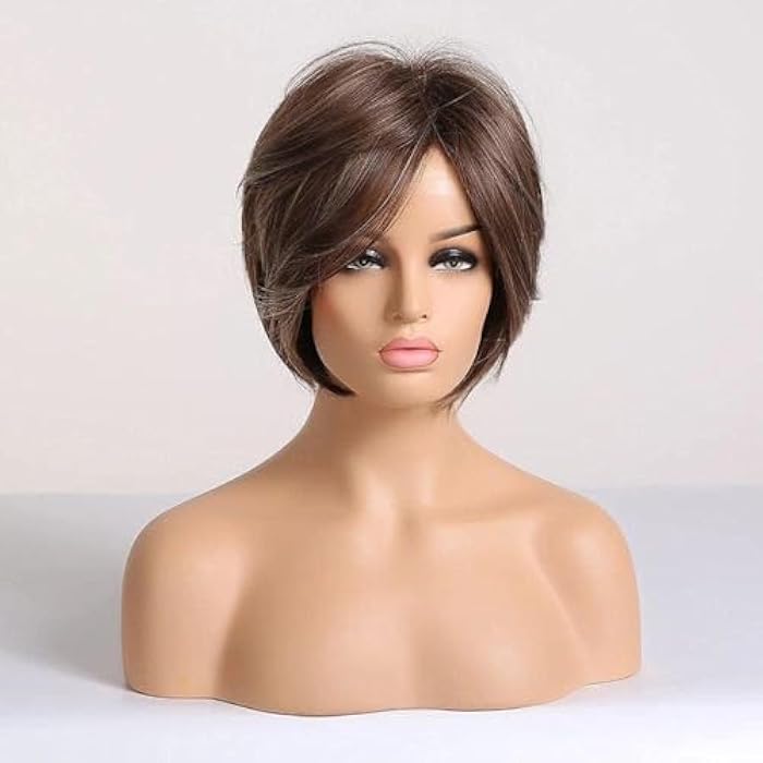 DILLARDS Daily Use Short Wig Synthetic Hair Wig Light Brown - Image 2